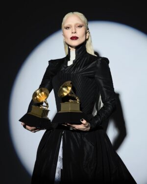 Lady Gaga Instagram - Thank you to the monster community for continuing to see the artist in me and inspiring me to keep going deeper into my art. I am so humbled and grateful for this moment. I dove deep into my soul creating MAYHEM– detailing every lyric, melody and sound on this album with my partner Michael and our astounding collaborators Andrew Watt, Cirkut and Gesaffelstein. This was an artistic highlight of my career and an experience I’ll cherish forever. It is a true blessing to be celebrated by the music community in this way. What an honor this whole evening was, we are all so thankful.