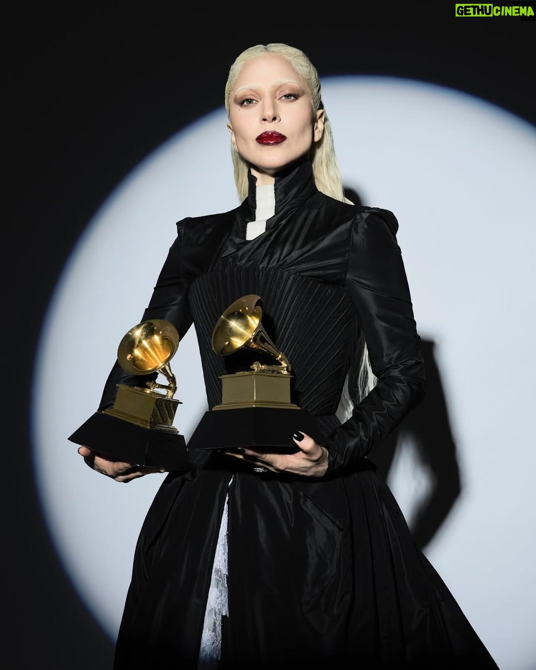 Lady Gaga - 2.7 Million Likes - Thank you to the monster community for continuing to see the artist in me and inspiring me to keep going deeper into my art. I am so humbled and grateful for this moment. I dove deep into my soul creating MAYHEM– detailing every lyric, melody and sound on this album with my partner Michael and our astounding collaborators Andrew Watt, Cirkut and Gesaffelstein. This was an artistic highlight of my career and an experience I’ll cherish forever. It is a true blessing to be celebrated by the music community in this way. What an honor this whole evening was, we are all so thankful.