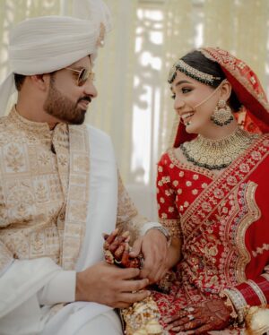 Laiba Khan Instagram - @laibaakhanofficial smiling during her ruksati is the most beautiful thing ever. 🤍❤️