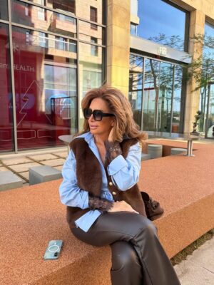 Lama Lawand Instagram - 🤎 

Hair @joseph.a.zgheib 
Dressed by @boutiqueviviane