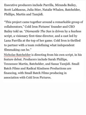 Lana Parrilla Instagram - Independent film is where fearless storytelling lives and I’m proud to be part of this one 💪🎥

 #dismantlethesun #indiefilm #indiefilmrevolution #neowestern #neonoir