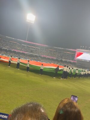 Larissa Bonesi Instagram - The last 3 days have been nothing short of INCREDIBLE! 🏏✨

For the first time ever, I got to experience the electrifying energy of a cricket stadium and witnessing those unforgettable moments live on the field made it even more special. Still getting goosebumps thinking about how lucky I was to be there in those once-in-a-lifetime moments.

Grateful for experiences that turn into memories forever ♥️
Thank you @budweiserindia for making it all so unforgettable and special from day one !! 🙌🏽🔥 

India, I love you 🇮🇳🙏🏻♥️ You deserved it ! Jai Hind !

#BudweiserIndia #InTheHandsOfFans #BudxICC #T20 #Budhotel