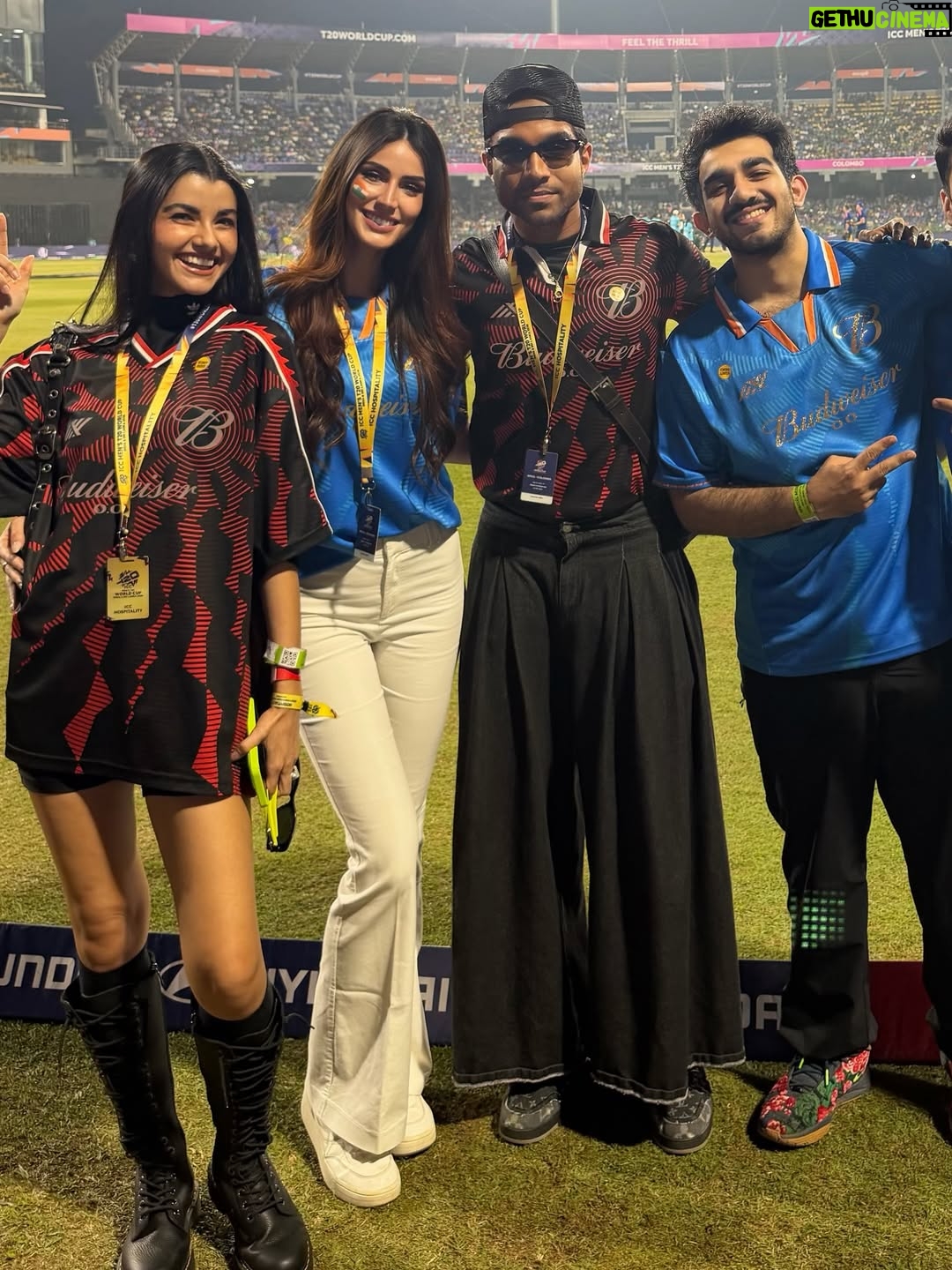 Larissa Bonesi - 17.2K Likes - The last 3 days have been nothing short of INCREDIBLE! 🏏✨

For the first time ever, I got to experience the electrifying energy of a cricket stadium and witnessing those unforgettable moments live on the field made it even more special. Still getting goosebumps thinking about how lucky I was to be there in those once-in-a-lifetime moments.

Grateful for experiences that turn into memories forever ♥️
Thank you @budweiserindia for making it all so unforgettable and special from day one !! 🙌🏽🔥 

India, I love you 🇮🇳🙏🏻♥️ You deserved it ! Jai Hind !

#BudweiserIndia #InTheHandsOfFans #BudxICC #T20 #Budhotel