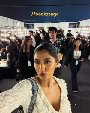 Larissa Dsa Instagram - What an absolute honour to open for @jajaabor2017 at @lakmefashionwk .

Ive always been in awe of ‘Jajaabor’. I first wore the brand in 2023 for an awards night, and I remember Neel & Kanika were kind enough to let me keep the jacket. I was so happy, because the jacket is truly who I am. It’s full of stamps from all over the world. 

Cut to, 2026, When Urja from @gateway.pr asked me if I was open to opening the show for @jajaabor2017. 

I obviously said yes, without even a second thought. 🤍🌎

And here we are today. I believe, this is magic. Things you don’t expect or plan, unfold exactly when they’re supposed to.

Trust the process, go with the flow, and let God take the reins.⭐️