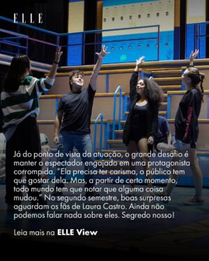 Laura Castro Instagram - A adaptação nacional de @meninasmalvadasomusicalbr, estrelada pela atriz, cantora e dubladora @lauracastro, estreou em março, no Teatro Santander, em São Paulo, e, desde então, o espetáculo — baseado em um dos grandes clássicos dos anos 2000 escrito por Tina Fey — tem lotado sessões todos os fins de semana. Além do sucesso da montagem, Laura também coleciona um feito marcante: é dela o título de ser a primeira atriz negra a interpretar Cady Heron na história das remontagens do musical ao redor do mundo. 

Na #ELLEView de maio, nosso editor @pedrojcamargo_ se encontrou com as estrelas dos musicais mais bem-sucedidos do ano e, entre camarins, backstages e coxias, elas revelaram o caminho árduo que percorreram até aqui. Quer ler a reportagem completa? Acesse elle.com.br e assine nossa revista digital, com conteúdos exclusivos. É só R$12,50 por mês! (fotos: @rogeriocavalcanti)