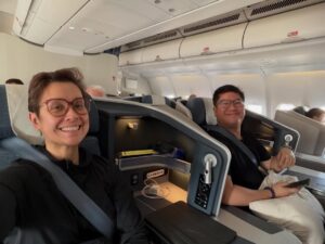 Lea Salonga Instagram - Bangkok! @gerardsalonga and I would like to express our thanks to @flypal Philippine Airlines for taking care of us! Great food, great service!
