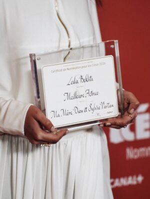 Leïla Bekhti Instagram - Émue et honorée par cette nomination pour Ma mère, Dieu et Sylvie Vartan.
Je la partage évidemment avec toute l’équipe du film et, bien sûr, le public.
Vos mots sont des douceurs pour le cœur.
Merci 🤍