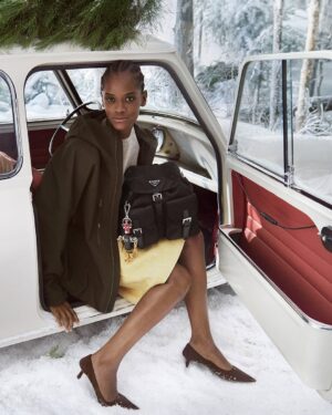 Letitia Wright Instagram - The Prada Holiday 2025 campaign celebrates the holiday period as a time of kinship and sharing, of stories, and of exceptional encounter. 
Featuring Prada Ambassador Letitia Wright.
Discover more via link in bio.

Creative Directors: #MiucciaPrada and #RafSimons
Campaign Creative Direction: @ferdinandoverderi
Photography and Direction: @_glen_luchford

#PradaHoliday #PradaGifts #Prada