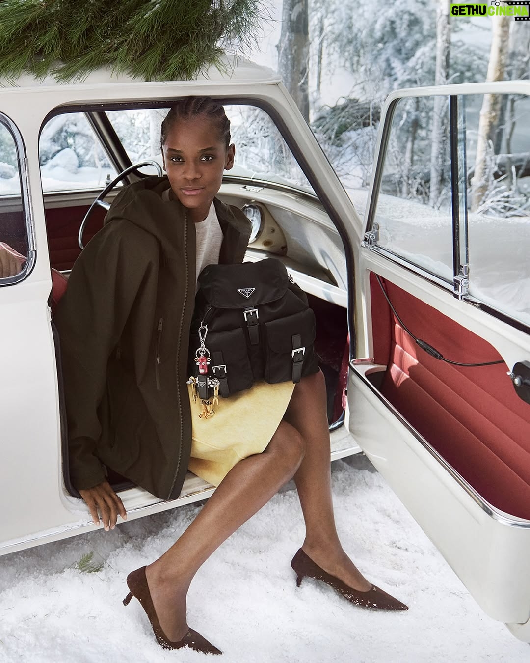 Letitia Wright - 14.9K Likes - The Prada Holiday 2025 campaign celebrates the holiday period as a time of kinship and sharing, of stories, and of exceptional encounter. 
Featuring Prada Ambassador Letitia Wright.
Discover more via link in bio.

Creative Directors: #MiucciaPrada and #RafSimons
Campaign Creative Direction: @ferdinandoverderi
Photography and Direction: @_glen_luchford

#PradaHoliday #PradaGifts #Prada