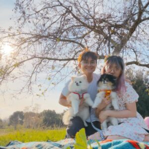 Lily Ki Instagram - happy valentine’s day!! we went on a picnic. it’s our six year anniversary!! ☺️☺️❤️
