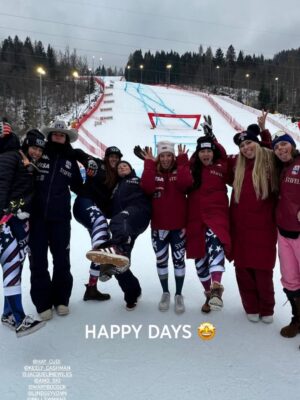 Lindsey Vonn Instagram - Well… I’ve had the red leader bib from the first race of the season until now, but in all likelihood tomorrow will be my last day as #1. At the beginning of the season no one would have ever believed I would be even close to this position. And I bet people would have laughed if it was even suggested. But winning the title was my goal… and I came painfully close to achieving it. 

I’m not one to talk about things I’ve achieved but in this instance I feel I need to, maybe more to remind myself than anything else… 

I was on the podium of every single downhill race, including 2 wins. I clawed my way back to #1 in the world after being retired for 6 years with a partial knee replacement and that alone was an incredible achievement I won’t ever forget. Even though in a few days no one will remember that I almost won the season title, I will remember. I didn’t want to win the title to prove anything to anyone. I did it because I knew I could. I just wish I had a chance to fight until the end to try and get it… 

However, as I sit here I have to reflect and wonder; why does a title mean so much to me? Why am I crying over a crystal trophy?

It’s because skiing has always been the thing I love to do most in this world. It has always brought me incredible joy, especially this season. But what I am realizing is that not having one more title doesn’t make this season less extraordinary. It doesn’t take away the joy I had standing in the starting gate or crossing the finish line and seeing #1 next to my name. It doesn’t take away from the incredible time I had with my team and teammates. Singing and dancing with fans and kids in the stadium. Those memories aren’t washed away because of a title. My tears just mean I care. I always have. That’s why I work so hard. Skiing is my passion. Whether I’ll ever be able to do it again is yet to be seen. But at least I have the memories, with or without a title, I feel privileged to have had this adventure.

Wherever this path leads I will find my way. I always do. Skiing is what I love to do but it’s not who I am. There are so many reasons to be happy. So much to be thankful for🙏🏻

Thank you all for coming on this journey with me❤️