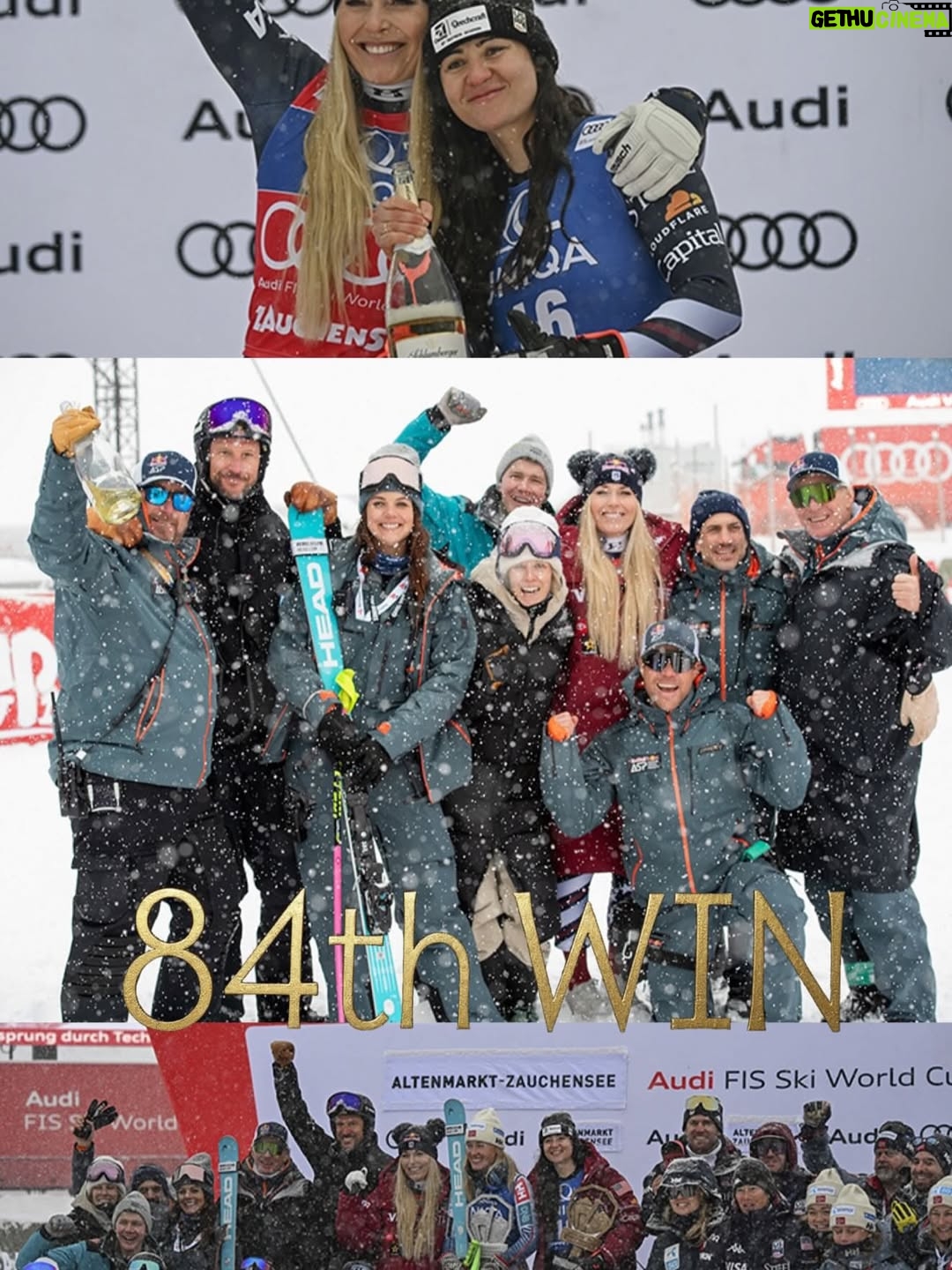 Lindsey Vonn - 184.2K Likes - Well… I’ve had the red leader bib from the first race of the season until now, but in all likelihood tomorrow will be my last day as #1. At the beginning of the season no one would have ever believed I would be even close to this position. And I bet people would have laughed if it was even suggested. But winning the title was my goal… and I came painfully close to achieving it. 

I’m not one to talk about things I’ve achieved but in this instance I feel I need to, maybe more to remind myself than anything else… 

I was on the podium of every single downhill race, including 2 wins. I clawed my way back to #1 in the world after being retired for 6 years with a partial knee replacement and that alone was an incredible achievement I won’t ever forget. Even though in a few days no one will remember that I almost won the season title, I will remember. I didn’t want to win the title to prove anything to anyone. I did it because I knew I could. I just wish I had a chance to fight until the end to try and get it… 

However, as I sit here I have to reflect and wonder; why does a title mean so much to me? Why am I crying over a crystal trophy?

It’s because skiing has always been the thing I love to do most in this world. It has always brought me incredible joy, especially this season. But what I am realizing is that not having one more title doesn’t make this season less extraordinary. It doesn’t take away the joy I had standing in the starting gate or crossing the finish line and seeing #1 next to my name. It doesn’t take away from the incredible time I had with my team and teammates. Singing and dancing with fans and kids in the stadium. Those memories aren’t washed away because of a title. My tears just mean I care. I always have. That’s why I work so hard. Skiing is my passion. Whether I’ll ever be able to do it again is yet to be seen. But at least I have the memories, with or without a title, I feel privileged to have had this adventure.

Wherever this path leads I will find my way. I always do. Skiing is what I love to do but it’s not who I am. There are so many reasons to be happy. So much to be thankful for🙏🏻

Thank you all for coming on this journey with me❤️