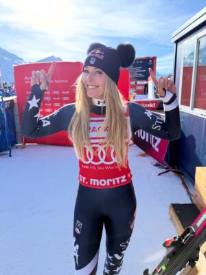Lindsey Vonn Instagram - Well… I’ve had the red leader bib from the first race of the season until now, but in all likelihood tomorrow will be my last day as #1. At the beginning of the season no one would have ever believed I would be even close to this position. And I bet people would have laughed if it was even suggested. But winning the title was my goal… and I came painfully close to achieving it. 

I’m not one to talk about things I’ve achieved but in this instance I feel I need to, maybe more to remind myself than anything else… 

I was on the podium of every single downhill race, including 2 wins. I clawed my way back to #1 in the world after being retired for 6 years with a partial knee replacement and that alone was an incredible achievement I won’t ever forget. Even though in a few days no one will remember that I almost won the season title, I will remember. I didn’t want to win the title to prove anything to anyone. I did it because I knew I could. I just wish I had a chance to fight until the end to try and get it… 

However, as I sit here I have to reflect and wonder; why does a title mean so much to me? Why am I crying over a crystal trophy?

It’s because skiing has always been the thing I love to do most in this world. It has always brought me incredible joy, especially this season. But what I am realizing is that not having one more title doesn’t make this season less extraordinary. It doesn’t take away the joy I had standing in the starting gate or crossing the finish line and seeing #1 next to my name. It doesn’t take away from the incredible time I had with my team and teammates. Singing and dancing with fans and kids in the stadium. Those memories aren’t washed away because of a title. My tears just mean I care. I always have. That’s why I work so hard. Skiing is my passion. Whether I’ll ever be able to do it again is yet to be seen. But at least I have the memories, with or without a title, I feel privileged to have had this adventure.

Wherever this path leads I will find my way. I always do. Skiing is what I love to do but it’s not who I am. There are so many reasons to be happy. So much to be thankful for🙏🏻

Thank you all for coming on this journey with me❤️