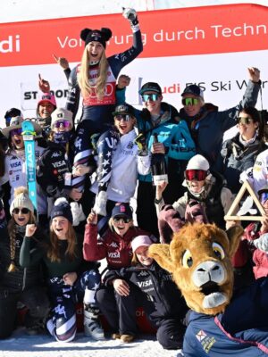 Lindsey Vonn Instagram - Well… I’ve had the red leader bib from the first race of the season until now, but in all likelihood tomorrow will be my last day as #1. At the beginning of the season no one would have ever believed I would be even close to this position. And I bet people would have laughed if it was even suggested. But winning the title was my goal… and I came painfully close to achieving it. 

I’m not one to talk about things I’ve achieved but in this instance I feel I need to, maybe more to remind myself than anything else… 

I was on the podium of every single downhill race, including 2 wins. I clawed my way back to #1 in the world after being retired for 6 years with a partial knee replacement and that alone was an incredible achievement I won’t ever forget. Even though in a few days no one will remember that I almost won the season title, I will remember. I didn’t want to win the title to prove anything to anyone. I did it because I knew I could. I just wish I had a chance to fight until the end to try and get it… 

However, as I sit here I have to reflect and wonder; why does a title mean so much to me? Why am I crying over a crystal trophy?

It’s because skiing has always been the thing I love to do most in this world. It has always brought me incredible joy, especially this season. But what I am realizing is that not having one more title doesn’t make this season less extraordinary. It doesn’t take away the joy I had standing in the starting gate or crossing the finish line and seeing #1 next to my name. It doesn’t take away from the incredible time I had with my team and teammates. Singing and dancing with fans and kids in the stadium. Those memories aren’t washed away because of a title. My tears just mean I care. I always have. That’s why I work so hard. Skiing is my passion. Whether I’ll ever be able to do it again is yet to be seen. But at least I have the memories, with or without a title, I feel privileged to have had this adventure.

Wherever this path leads I will find my way. I always do. Skiing is what I love to do but it’s not who I am. There are so many reasons to be happy. So much to be thankful for🙏🏻

Thank you all for coming on this journey with me❤️