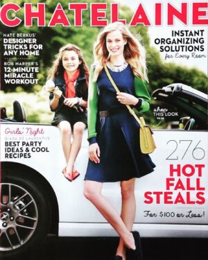 Lola Flanery Instagram - Cover Girl ✨😍✨ #fbf to when I sat on a car with a blonde mom😜#chatelaine #magazine #modellife #convertibles