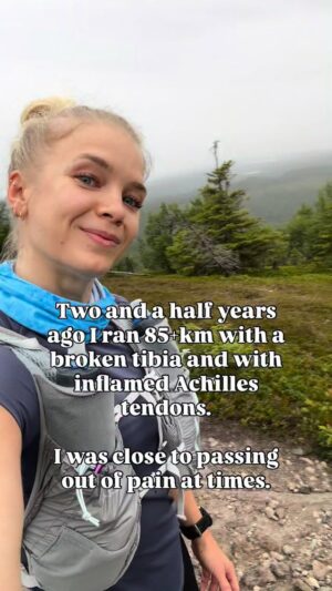 Lotta Hintsa Instagram - Here’s some info you don’t need. 

Also. Someone could ask why I ran. In my defense I didn’t know the tibia was fractured. I thought it was only super painful Achilles and I didn’t want to let my sister @eleonoorahintsa down and cancel our adventure. And once I was in the pain cave I figured the harm was already done so might as well finish. That at least it’s a great lesson in pain. This is not a recommendation. I actually had to pay for it with a longer recovery time…

And regarding the pain medication for labor if someone is interested: I had paracetamol and some oxycodon a few hours before pushing and a tens-machine to help with the contractions.