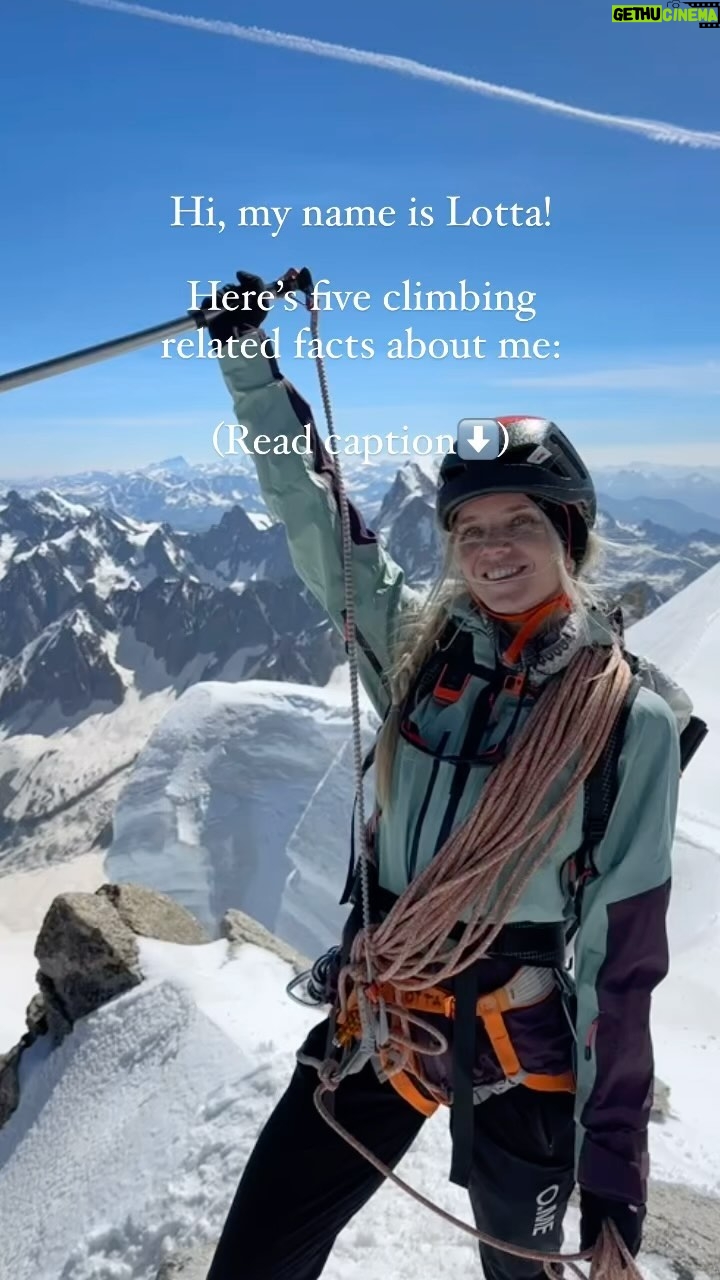 Lotta Hintsa - 3K Likes - - I’ve been on three 8000m -expeditions in Pakistan, one of them a winter expedition in 2019. Didn’t summit any but instead took part in many rescues.

- I don’t use supplemental oxygen and I climb self-reliantly alone or in small teams. I like the idea of climbing the mountain on its terms, not conquering it. This is one of the reasons I’m taking a break from 8000m normal routes.

- I love speed climbing (big) mountains and technically could apply for quite a few FKTs but I seem to be too lazy to apply.

- I love climbing solo. Just me and the mountain, dancing or wrestling.

- I do this for a living and train full time. Couldn’t be more grateful even though this life is not always easy.