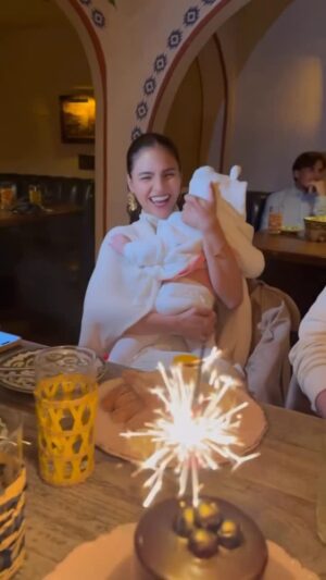 Lovi Poe Instagram - I woke up to the sweetest birthday surprise from my husband. ♥️

We started the day exactly how I love it. Coffee in my favorite Chip mug, slow cuddles, diaper changes, kisses from our little one, and a quick sweat session to feel alive. Nothing extravagant. Just the simple, everyday moments that somehow mean everything.

Later on, one of my bestfriends surprised me too! 😱 Flying 10,000 miles just to be here. We kept it intimate, just family, gathered around as I blew out my candles feeling completely surrounded by love.

It reminded me that the small things really are the big things. Today, I felt rich in all the ways that matter most. Truly, deeply grateful. ✨🫶🏼

And to everyone back home in Manila, thank you for all the birthday love and messages. I felt you all the way from here. 💌
