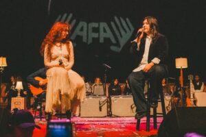 Lucy Dacus Instagram - thank you to everyone who came to the benefit on saturday, the event raised 5.5 million for @thepcrf and @sudanese_american_physicians !!
thank you to @mustafathepoet for organizing and asking me to play, and so many people that made it happen
thank you miss @chappellroan for singing the book of love with me, ily
no one on this earth should experience state violence