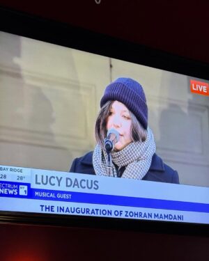 Lucy Dacus Instagram - wild way to start a year
thank you @zohrankmamdani for asking me to sing
congratulations on your new mayor, nyc