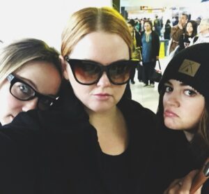 Lucy Hale Instagram - The year was 2016. Fifth Harmony sang one of my favorite songs of the year. I was entering my Saturn return 🥲 The year we wrapped up almost a decade of PLL. When our sweet Lula was born. Also the year I got emoji tattoos stuck on my eyelids at a shoot and it is, no lie, a core panic memory of mine. And most importantly, the year I found my soul dog, Elvy. Soo much has changed but DAMN I appreciate all these memories & people so much.
