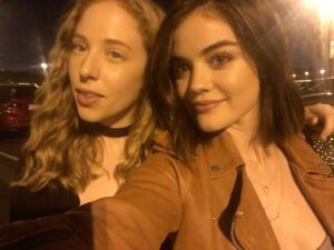 Lucy Hale Instagram - The year was 2016. Fifth Harmony sang one of my favorite songs of the year. I was entering my Saturn return 🥲 The year we wrapped up almost a decade of PLL. When our sweet Lula was born. Also the year I got emoji tattoos stuck on my eyelids at a shoot and it is, no lie, a core panic memory of mine. And most importantly, the year I found my soul dog, Elvy. Soo much has changed but DAMN I appreciate all these memories & people so much.