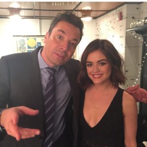 Lucy Hale Instagram - The year was 2016. Fifth Harmony sang one of my favorite songs of the year. I was entering my Saturn return 🥲 The year we wrapped up almost a decade of PLL. When our sweet Lula was born. Also the year I got emoji tattoos stuck on my eyelids at a shoot and it is, no lie, a core panic memory of mine. And most importantly, the year I found my soul dog, Elvy. Soo much has changed but DAMN I appreciate all these memories & people so much.