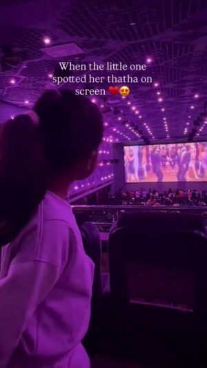 Maalica Ravikumar Instagram - The Padayappa Returns... what an experience! 🎥 Feeling super lucky to have witnessed this masterpiece on the big screen for the first time. I was the same age as my little daughter when it originally released in 1999 🙌. I don’t remember watching it back then, so this was truly a new experience! The fact that I’ve never celebrated or enjoyed any of my dad’s movies in a big theater setting (they were always private screenings) made this even more special. What a treat for all of us! ❤️ Goosebumps and heartfelt feelings all around! 🎉 #PadayappaReturns #BigScreenExperience #Nostalgia