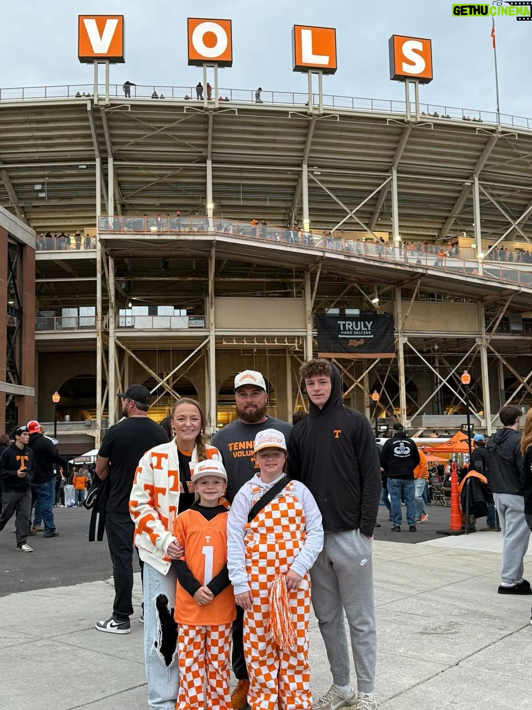 Maci Bookout - 33.1K Likes - Our #Vols didn’t win, but we’re always #VFL and we had an absolute blast at Neyland cheering for our team! @vol_football 🧡💯

@sartinmarshall thanks for hosting us, core memories locked in! 🥹🧡

Also want to shout out the @ou_football fans, they were a classy bunch and I hope the #neylandstadium experience treated you well! 🫶🏻