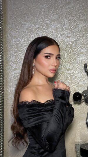 Mai Ezz ElDein Instagram - ✨💫
Styled by : @khemissi_imen 
Makeup by : @nohaezzzeldin 
Hair by : @mohamedhafezhairstlist 
Jewlery by : @elbazjewelry 
Dress by : @monagoudacouture 
Videography : @dabor.official