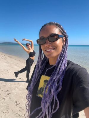 Maisie Richardson-Sellers Instagram - One night, I spontaneously wrote a long and detailed list describing my dream partner, and all the qualities that I wanted her to have. I thought the list was unrealistic, laughed, and tucked it away.
The next day, I met you. And when I found my list months later I saw that you ticked Every. Single. One.
With you, the winks from the universe happen in the simplest and the most spectacular moments.
May the synchronicities never end,
May we never cease dancing around the world and between realities,
May stepping out together to the corner store never cease to be equally as exciting as any adventure.
It’s you. In the dawn, day, dusk and dark.
Happy Anniversary @saba_kia. Kheili dooset daram. 🌹
Under the current Iranian dictatorship, our love is punishable by death. I stand with every one of the Iranian people currently protesting for their freedom. ♥️
#freeiran #iran #wlw