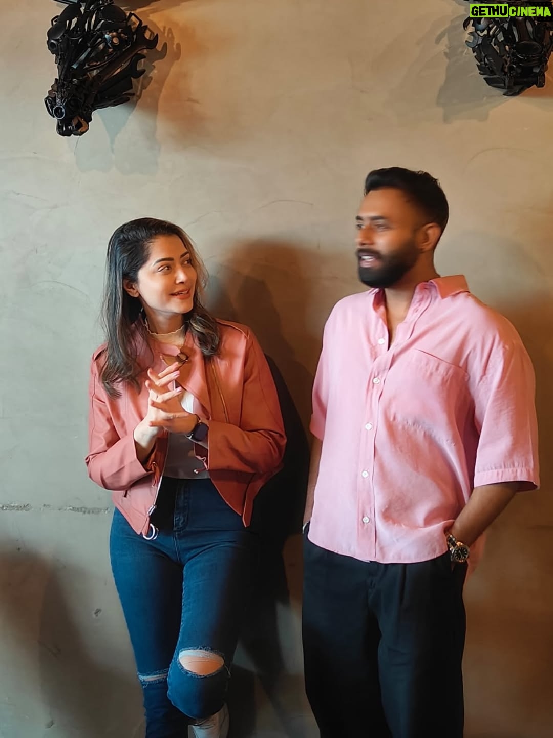 Mamta Mohandas - 158.9K Likes - When @arjun_ashokan showed up to surprise me.. 
The bigger one turned out to be that we were both in PINK 👚🤭

#twinning #likeminds #actorslife #thinkpink #family