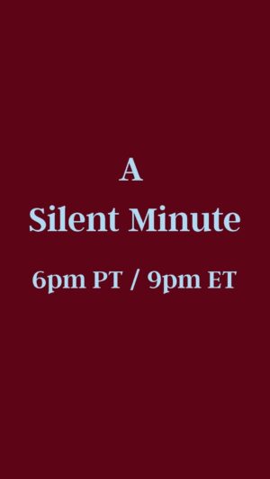 Marianne Williamson Instagram - A minute for peace.
6pm PT / 9pm ET. Daily.
In 1940, the Nazi Luftwaffe bombed the city of London for eight consecutive months in what came to be known as the London Blitz. While Hitler expected the blitz to terrorize the British people into submission, their bravery and resilience proved him wrong.
One of the many ways the British people responded to the Nazi attacks was with what came to be known as the Silent Minute. Each night at 9pm the bells of Big Ben would chime on the BBC before the nightly news, initiating a minute-long period of united prayer and meditation for peace. The King of England participated, as did Winston Churchill. Millions of people joined in, creating a spiritual network for peace amidst the horror and chaos of war.
At 6pm PT/9pm ET every night, let’s create our own Silent Minute. It will help all of us feel we’re in this together. It will unite, protect, and bless us.
Whether you participate prayerfully, meditatively, or simply in silent reverence, the energy created will be a strengthening of our hearts and a mantle of protection for our democracy. Prayer is not just a symbol and reverence is not just a feeling. Participating in the silent minute on a consistent basis will seriously contribute to our efforts to save our freedom.
Do it as consistently as you can. And spread the word. Perhaps you’ll organize your own group to participate; whatever you feel might amplify the energy, please do. Call friends… post about it… consider making your own video content to support.
There is internal as well as external activism. Both matter, both are powerful, and both are very important right now.