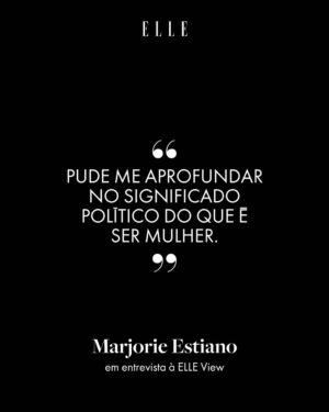 Marjorie Estiano Instagram - Ângela Diniz foi assassinada em 1976, quando homens poderiam alegar legítima defesa da honra em um crime desse. De vítima, ela virou algoz num julgamento misógino. O caso foi resgatado com o lançamento do podcast Praia dos Ossos (2020) e, cinco anos depois, é mais uma vez lembrado com a série “Ângela Diniz: assassinada e condenada”, enquanto casos de feminicídio tomam conta do noticiário. 

Uma das mais talentosas atrizes de sua geração e capa da #ELLEView de dezembro, @estianomarjorie dá vida à socialite que queria gozar a vida – na época, um privilégio dos homens. “Pude me aprofundar no significado político do que é ser mulher enquanto construção social de gênero”, diz ela à editora de cultura @brunabittencourt1. 

Para conferir o material completo desta edição tão especial, que celebra mulheres que transformam, acesse elle.com.br e assine já a nossa revista digital. É só R$12,50 por mês!

Coordenação geral: @renata_piza 
Fotos: @hudsonrennan
Direção de moda: @lucasboccalao
Beleza: @brazilrenata com produtos @chanel.beauty 
Edição de arte: @gusbalducci
Cenografia: @cenna_visualcenografia
Produção de moda: @thiiagotorres e @gus.vsk
Produção executiva: @bellaaribeiro
Tratamento de imagem: @vetroretouching
Assistente de foto: @fernandobentes
Assistente de beleza: @indyamake
Assistente de cenografia: @bruno_alves8618
Assistente de produção executiva: @brunacampi
Manicure: @thaynadandara