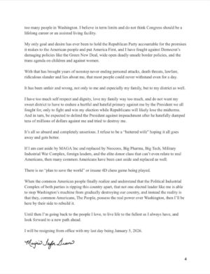 Marjorie Taylor Greene Instagram - My message to Georgia’s 14th district and America.
Thank you. 🇺🇸