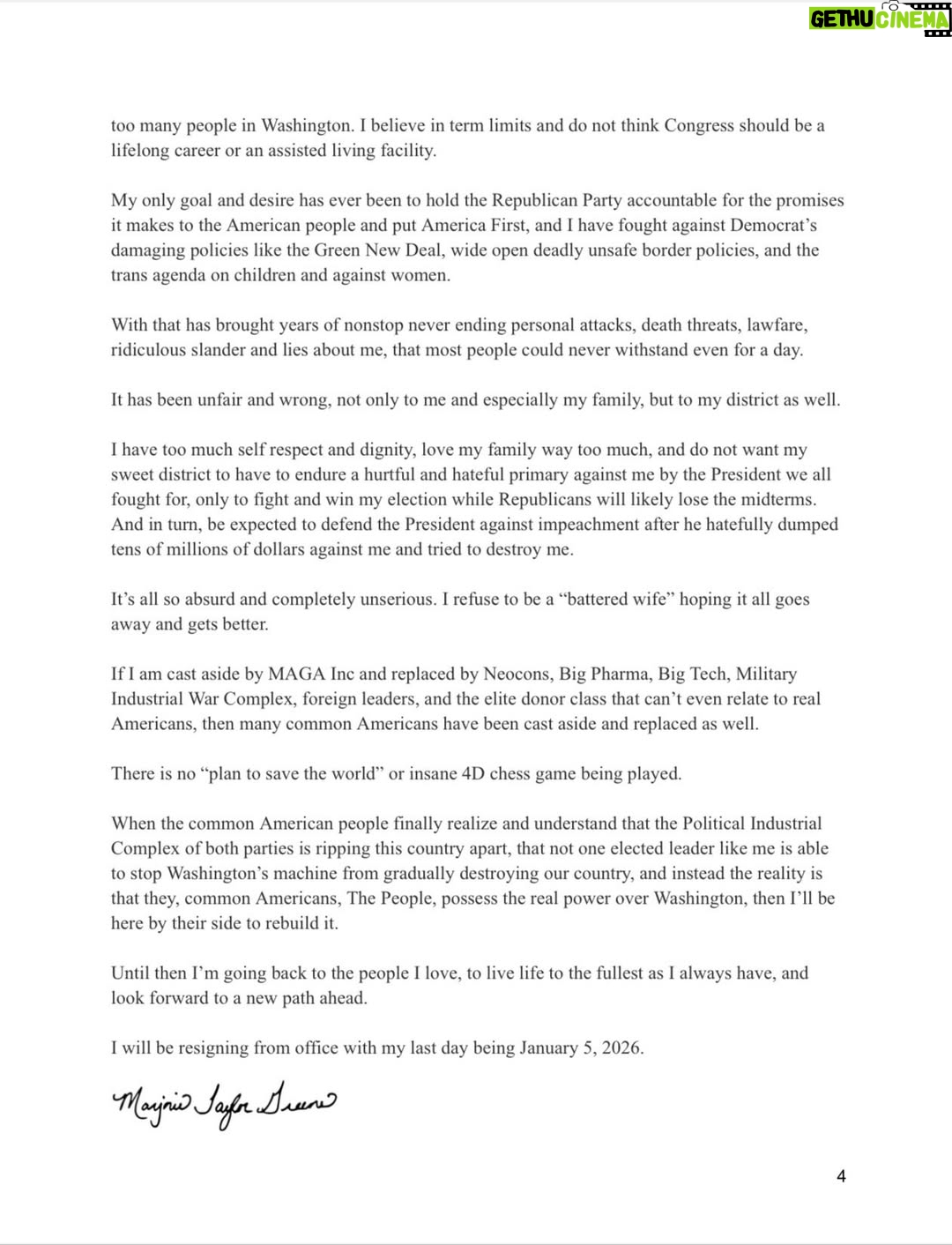 Marjorie Taylor Greene - 17.8K Likes - My message to Georgia’s 14th district and America.
Thank you. 🇺🇸