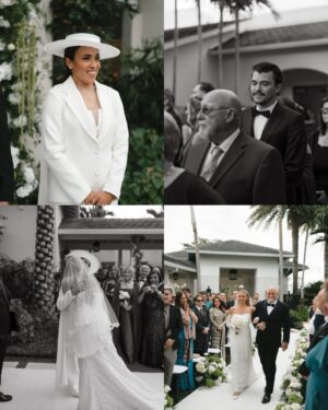 Marta Instagram - Love is Love — the wedding day of @martavsilva10 & @carrie__lawrence surrounded by their favorite people ✨
⁣
Planner: @jcloss_events⁣
Photography: @kirnosphotography⁣
Venue: @pelicanclub_jupiter⁣
Florist: @nelumbo.us⁣
Marta’s Suit: @estudiocarlagaspar⁣
Shoes: @prada ⁣
Hat:@graciellastarling⁣
Carrie’s dress: @angelriverabride⁣
Video: @h2weddingfilms⁣
Hair & Make-up: @bronzeglowbeauty⁣
Rentals: @bossaeventrentals @allurepartyrentals⁣
Catering: @pelicanclub_jupiter⁣
Cake: @sweet_tiers_ ⁣
DJ: @djfabioneto⁣
Band: @electro-samba⁣
Photobooth: @thegalaphotobooth ⁣
Transportation: @mollystrolleyswpb