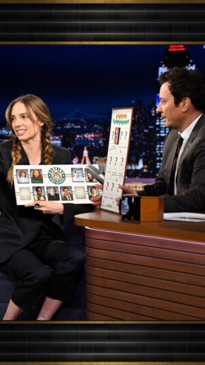 Maya Hawke Instagram - @maya_hawke gives Hawkins superlatives to the @strangerthingstv characters in honor of their graduation! #FallonTonight #StrangerThingsOnFallon