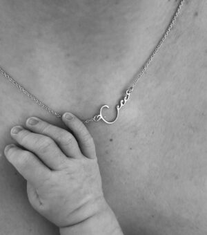 Megan Thomson Instagram - Cecelia - our dream girl ♡

Necklace @oakandluna - CECE20 for ££ off ad