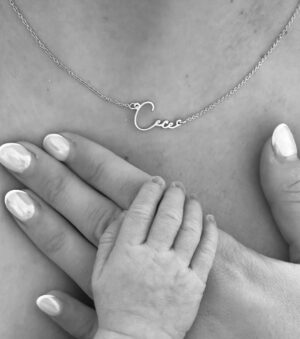 Megan Thomson Instagram - Cecelia - our dream girl ♡

Necklace @oakandluna - CECE20 for ££ off ad