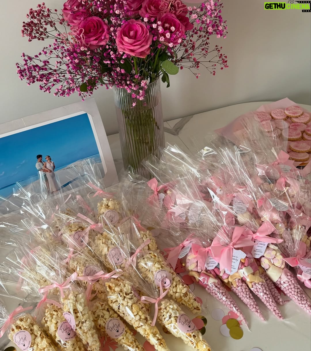 Megan Thomson - 2.6K Likes - My heart is fullll 🩷 the best day with the bestest friends. We are sooo loved. Not long now baby girl counting down the days ✨ 

Thanks to @pigletspantry I have ordered from them sooo many times now a family favourite (especially the sausage rolls) & thanks to the best mum & stepdad ever for hosting at ours so we could relax & enjoy the day with friends ✨