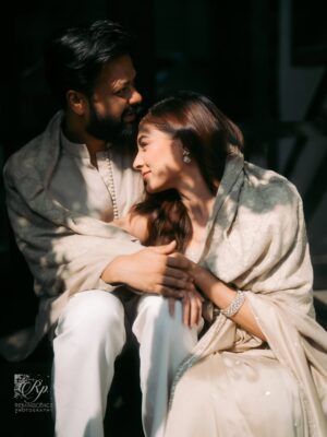 Mehazabien Chowdhury Instagram - We grew up together.
We fought the world together.
14 years later, 1 year married
and I’d still choose you in every lifetime.

Captured by @umer.aiman.khan | @reminiscence_photography
Makeover by @zahidkhanbridalmakeover 
Wearing @guzel_bd | @anzara.official 
Location @boithok.cafe