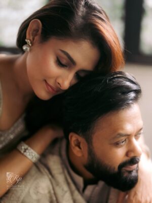 Mehazabien Chowdhury Instagram - We grew up together.
We fought the world together.
14 years later, 1 year married
and I’d still choose you in every lifetime.

Captured by @umer.aiman.khan | @reminiscence_photography
Makeover by @zahidkhanbridalmakeover 
Wearing @guzel_bd | @anzara.official 
Location @boithok.cafe