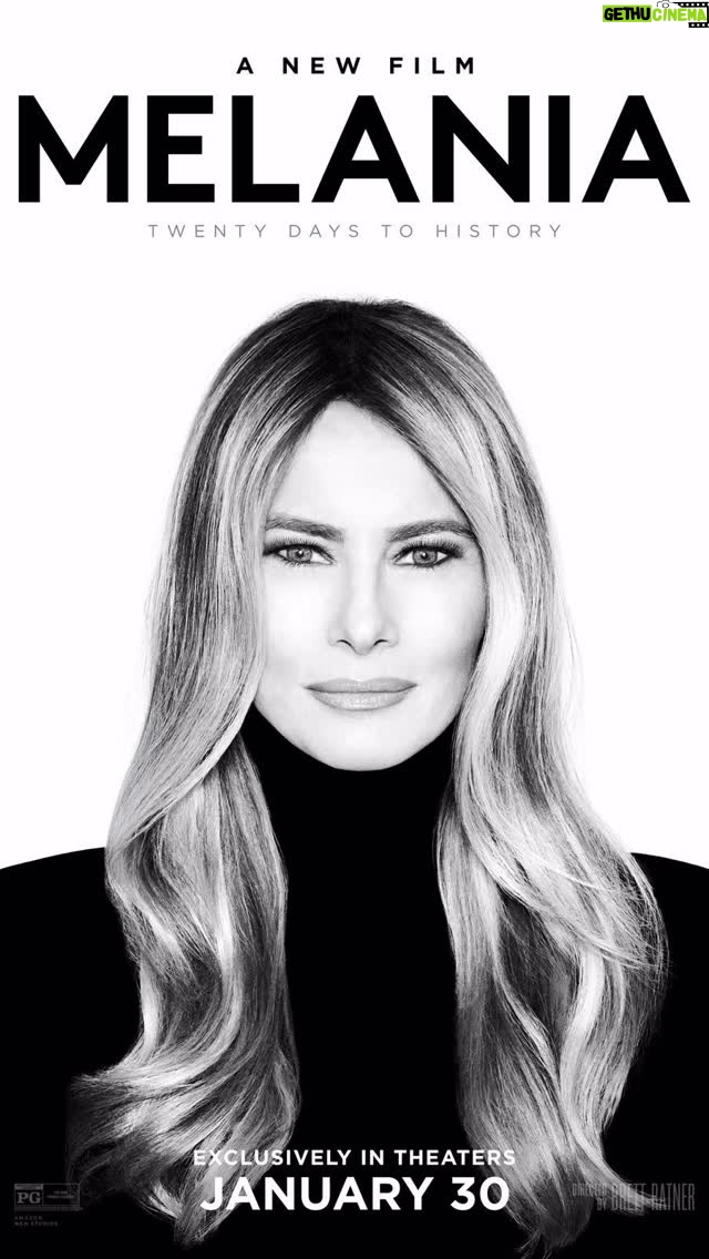 Melania Trump - 84.2K Likes - MELANIA, the film, exclusively in theaters worldwide on January 30th, 2026.