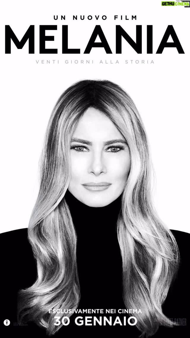 Melania Trump - 49.9K Likes - MELANIA 
🇮🇹 ITALIA 🇮🇹 
30 Gennaio 
Esclusivamente nei Cinema