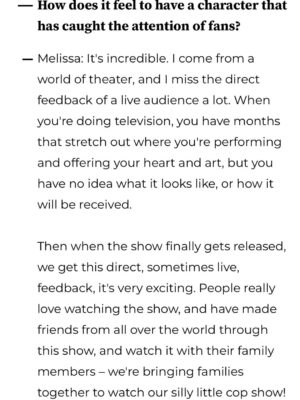 Melissa O'Neil Instagram - Thanks for the chat @hellomagus 🙏🏼

For the full interview - 
check out the article online. 🫶🏼

Shot on film by the lovely @julietgrace