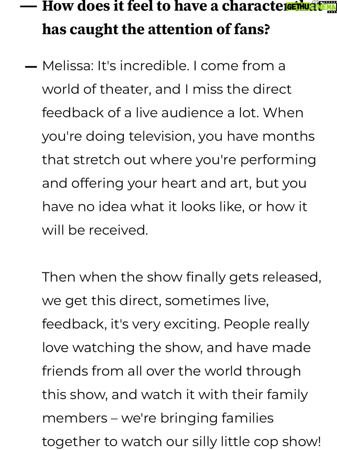 Melissa O'Neil - 154K Likes - Thanks for the chat @hellomagus 🙏🏼

For the full interview - 
check out the article online. 🫶🏼

Shot on film by the lovely @julietgrace