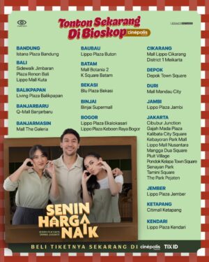 Meriam Bellina Instagram - Film 𝐒𝐄𝐍𝐈𝐍 𝐇𝐀𝐑𝐆𝐀 𝐍𝐀𝐈𝐊 𝗧𝗔𝗬𝗔𝗡𝗚 𝗦𝗘𝗥𝗘𝗡𝗧𝗔𝗞 𝗛𝗔𝗥𝗜 𝗜𝗡𝗜 di seluruh Bioskop Indonesia 🫶🏼💚

Yuk, segera cek 𝘭𝘪𝘴𝘵 Bioskop kesayangan kamu buat nonton bareng seluruh anggota keluarga karena 𝐒𝐄𝐍𝐈𝐍 𝐇𝐀𝐑𝐆𝐀 𝐍𝐀𝐈𝐊 untuk 𝘀𝗲𝗺𝘂𝗮 𝘂𝗺𝘂𝗿.

Ajak satu keluarga besar seru-seruan nonton film 𝐒𝐄𝐍𝐈𝐍 𝐇𝐀𝐑𝐆𝐀 𝐍𝐀𝐈𝐊, SEDANG TAYANG di Bioskop. BELI TIKETNYA SEKARANG dan dapatkan promo Beli 1 Gratis 1 Tiket di aplikasi M-Tix, CGV, CINEPOLIS, dan TIX ID 🏠

@filmseninharganaik
#SeninHargaNaik #FilmSeninHargaNaik
#FilmLebaran