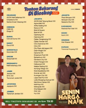 Meriam Bellina Instagram - Film 𝐒𝐄𝐍𝐈𝐍 𝐇𝐀𝐑𝐆𝐀 𝐍𝐀𝐈𝐊 𝗧𝗔𝗬𝗔𝗡𝗚 𝗦𝗘𝗥𝗘𝗡𝗧𝗔𝗞 𝗛𝗔𝗥𝗜 𝗜𝗡𝗜 di seluruh Bioskop Indonesia 🫶🏼💚

Yuk, segera cek 𝘭𝘪𝘴𝘵 Bioskop kesayangan kamu buat nonton bareng seluruh anggota keluarga karena 𝐒𝐄𝐍𝐈𝐍 𝐇𝐀𝐑𝐆𝐀 𝐍𝐀𝐈𝐊 untuk 𝘀𝗲𝗺𝘂𝗮 𝘂𝗺𝘂𝗿.

Ajak satu keluarga besar seru-seruan nonton film 𝐒𝐄𝐍𝐈𝐍 𝐇𝐀𝐑𝐆𝐀 𝐍𝐀𝐈𝐊, SEDANG TAYANG di Bioskop. BELI TIKETNYA SEKARANG dan dapatkan promo Beli 1 Gratis 1 Tiket di aplikasi M-Tix, CGV, CINEPOLIS, dan TIX ID 🏠

@filmseninharganaik
#SeninHargaNaik #FilmSeninHargaNaik
#FilmLebaran
