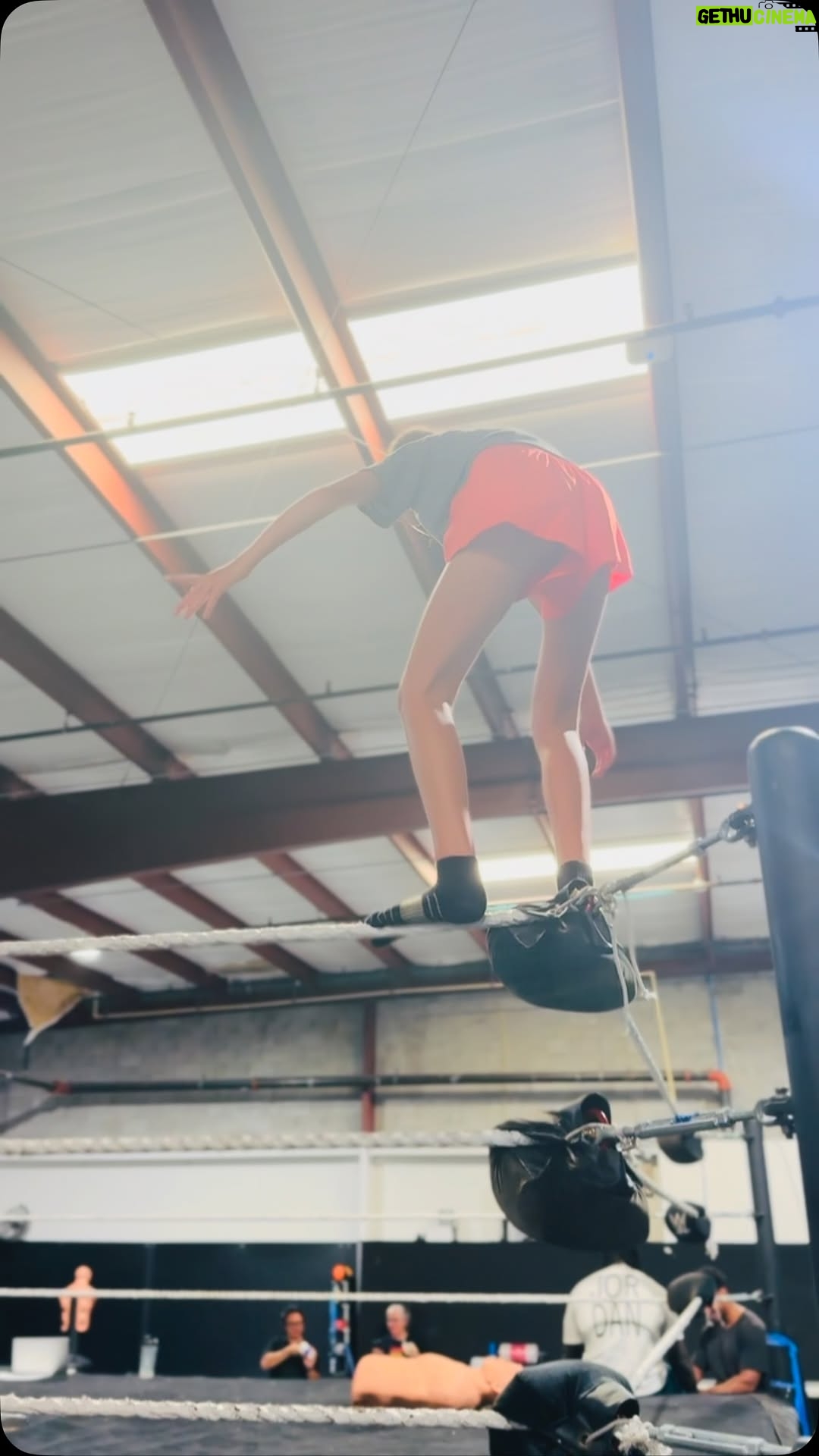 Michelle Calaway - 17.5K Likes - REAL TALK -> legit look away for 5 minutes & turn around to find my child flying through the air!!!!🤦🏼‍♀️🤩
.
.
#blessed #wereintrouble #inherblood 💙